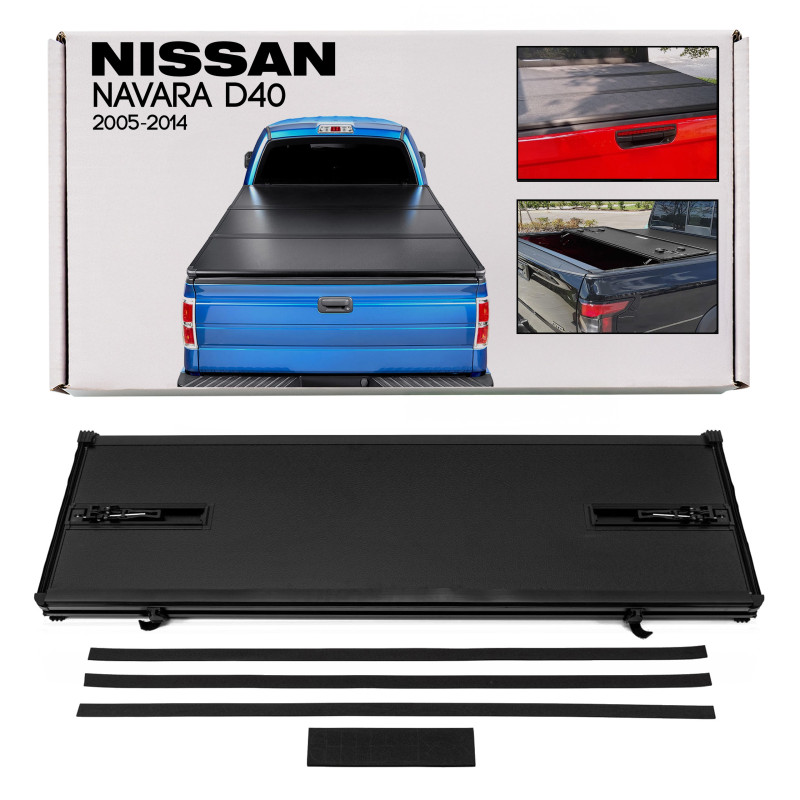 NISSAN NAVARA D40 2005-2014 RIGIDA PIEGHEVOLE COPERTURA PAKI (Cod. AP-D22F-970F8_A4x4)