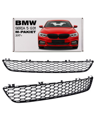 BMW SERIA 5 G30 2017+ M-PACCHETTO GRIGLIA ANTERIORE PARAURTI 51118068337 (Cod. AP-427B-2631E_A4x4)
