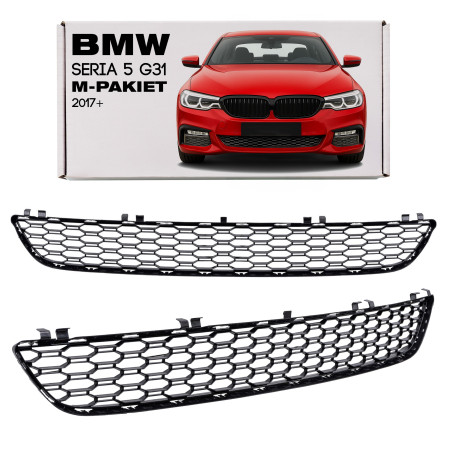 BMW SERIA 5 G30 2017+ M-PACCHETTO GRIGLIA ANTERIORE PARAURTI 51118068337 (Cod. AP-427B-2631E_A4x4)
