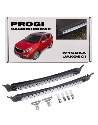 KIA SPORTAGE III SL 2010-2015 PEDANE LATERALI SOTTOPORTA (Cod. AP-3755-30782_A4x4)