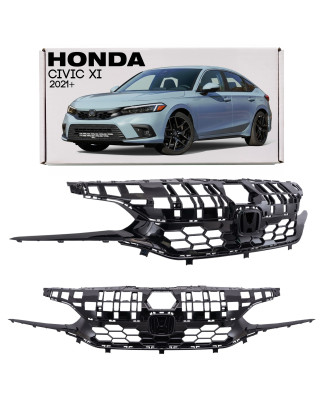 HONDA CIVIC XI 2021+ MASCHERINA ANTERIORE MASCHERINA RADIATORE SENZA PDC 71200T20A01 (Cod. AP-D601-8