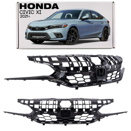 HONDA CIVIC XI 2021+ MASCHERINA ANTERIORE MASCHERINA RADIATORE SENZA PDC 71200T20A01 (Cod. AP-D601-8