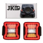JEEP WRANGLER JK 2007-2018 VERSIONE EUROPEA FANALI POSTERIORI LED ESTETICI PER JL (Cod. AP-D334-497F