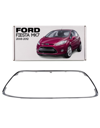 FORD FIESTA MK7 VII 2008-2012 PRE-RESTYLING CROMATA CORNICE PARAURTI 8A6117F816AA (Cod. AP-697C-9533