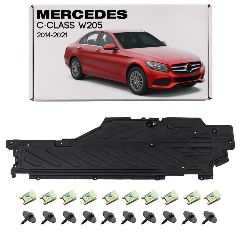 MERCEDES C-CLASS W205 2014-2021 IN TESSUTO PROTEZIONE SOTTOSCOCCA DESTRA A2056842000 (Cod. AP-9125-8