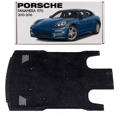 PORSCHE PANAMERA E 970 2013-2016 RESTYLING IN TESSUTO PROTEZIONE PIASTRA PROTEZIONE MOTORE 970504117