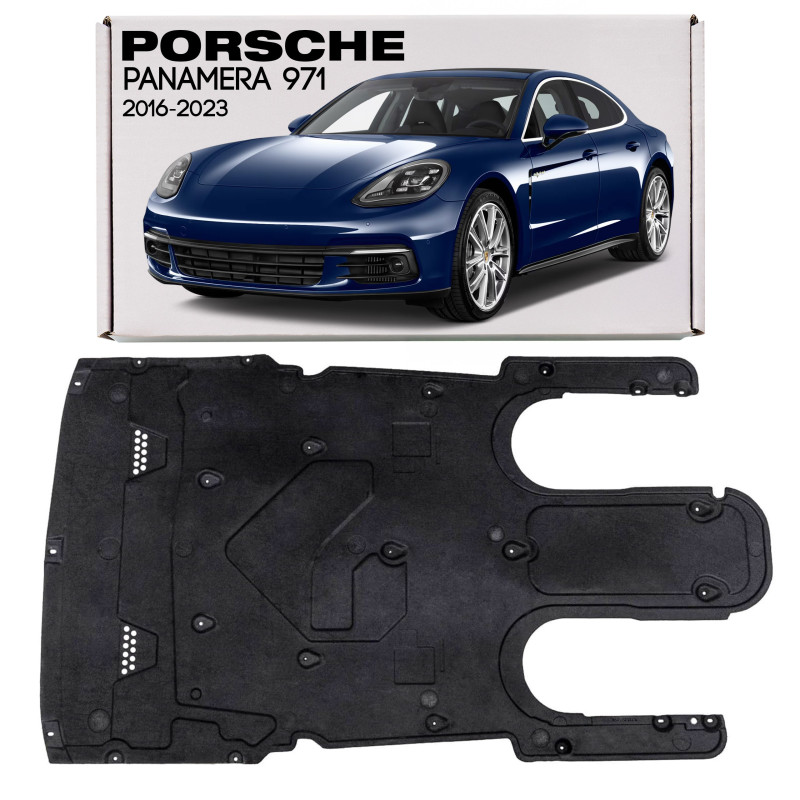 PORSCHE PANAMERA II 971 2016-2023 IN TESSUTO PROTEZIONE PIASTRA PROTEZIONE MOTORE 971825311F (Cod. A