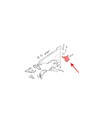 BMW X6 F16 2014-2019 PANNELLO LATERALE ASPIRAZIONE CAVO ARIA SINISTRO 51657320273 (Cod. AP-9CF0-315A