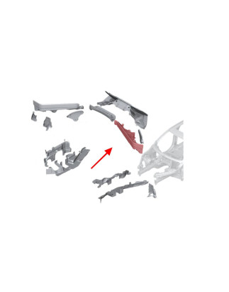 BMW X6 E71 2007-2014 DIVISORIO VANO MOTORE SINISTRA 51717169419 (Cod. AP-EF25-213B8_2_A4x4)