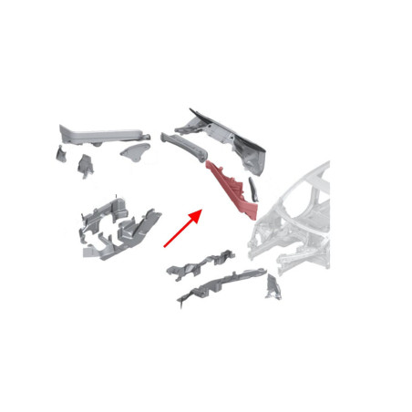 BMW X6 E71 2007-2014 DIVISORIO VANO MOTORE SINISTRA 51717169419 (Cod. AP-EF25-213B8_2_A4x4)