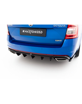 Sottoparaurti posteriore V.2 Skoda Octavia RS Mk3 / Mk3 FL  / FAMILIARE (Cod. M-SK-OC-3-RS-RS2G+RS2R
