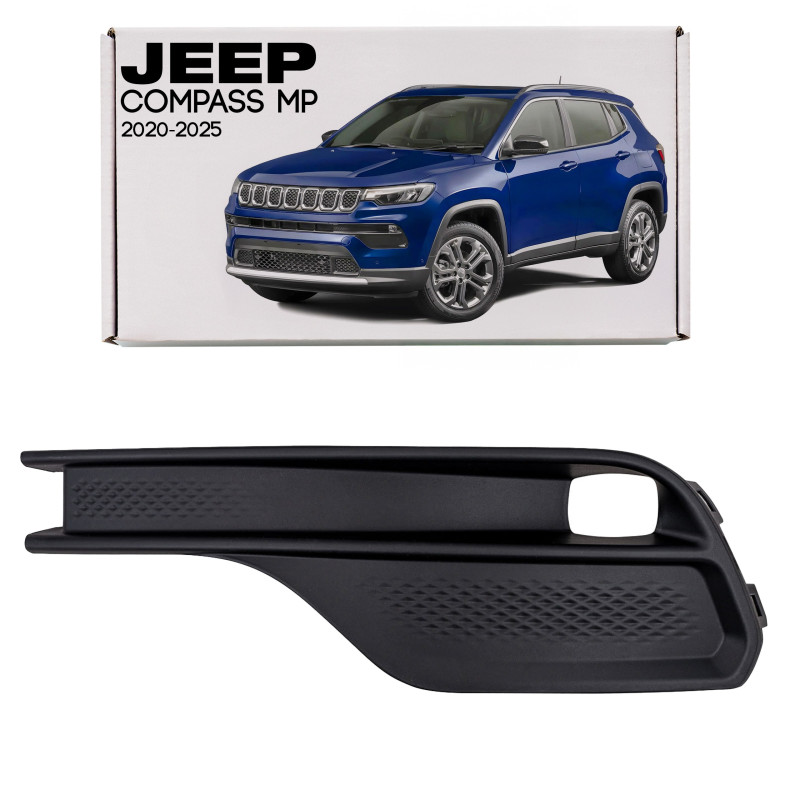 JEEP COMPASS II MP 2020-2025 RESTYLING GRIGLIA ANTERIORE PARAURTI TAPPO FENDINEBBIA SINISTRA 6ZH33TZ