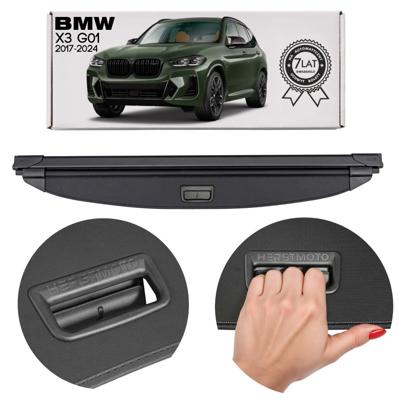 BMW X3 G01 2017-2024 CAPPELLIERA COPRIBAGAGLI NERA 51477445557 (Cod. AP-A53F-18180_A4x4)