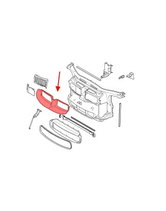 BMW SERIA 3 E90 2004-2011 CONDOTTO ARIA ANTERIORE SUPERIORE 51117134099 (Cod. AP-FAA5-35558_A4x4)