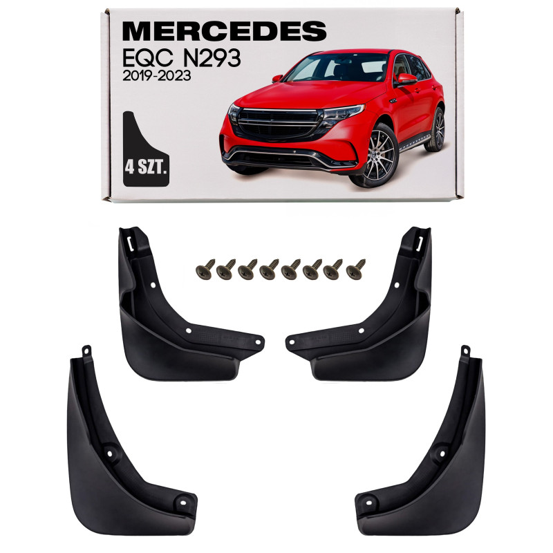 MERCEDES EQC N293 2019-2023 PARASPRUZZI PER SOTTOPORTA PEDANE LATERALI (Cod. AP-F04C-459B3_A4x4)