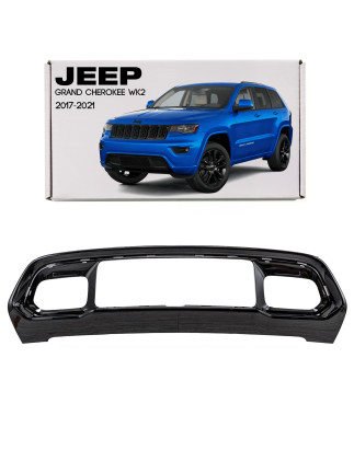 JEEP GRAND CHEROKEE IV WK2 2017-2021 RESTYLING NERA RIVESTIMENTO GRIGLIE ANTERIORE PARAURTI 68310779