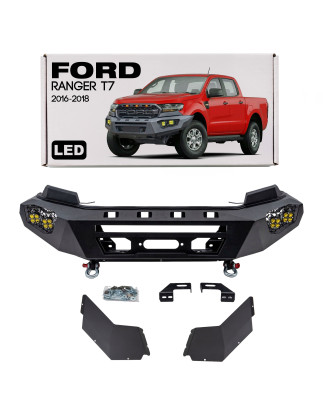 FORD RANGER T7 2016-2018 PARAURTI ANTERIORE CON LED (Cod. AP-3BC7-497FD_A4x4)