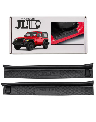 JEEP WRANGLER JL 2018+ 2 PORTE INTERNI MODANATURE SOTTOPORTA SINCE 1941 (Cod. AP-D9F1-2496C_A4x4)