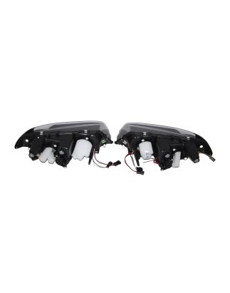 Fari Anteriori Angel Eyes BMW E46 '99-02 2P. Elect. Black Mod.II (Cod. E-FAB0062)