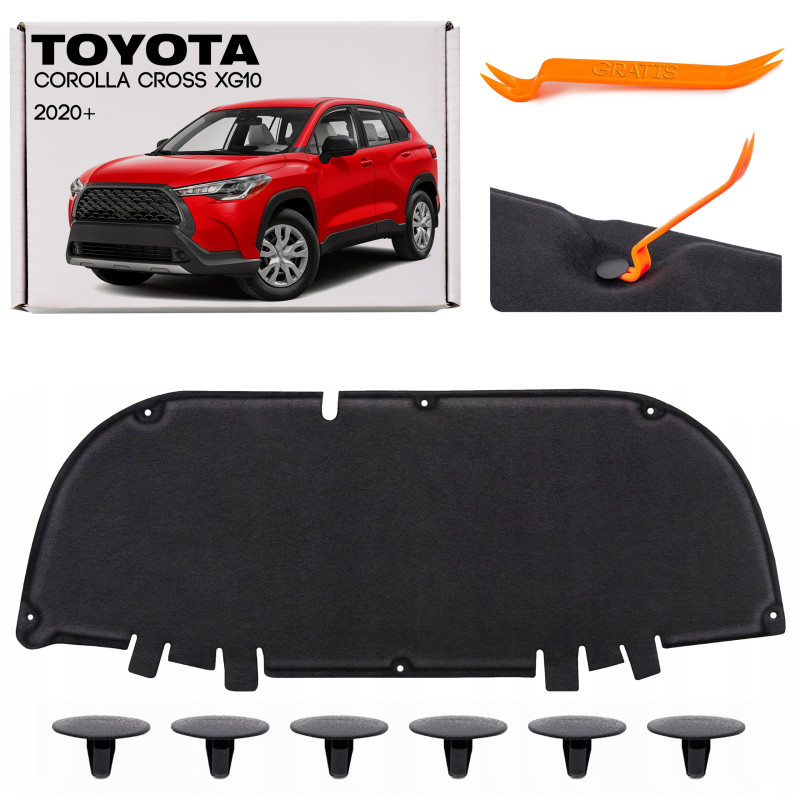 TOYOTA COROLLA CROSS XG10 2020+ PANNELLO FONOASSORBENTE COFANO 53341-0A040 (Cod. AP-2304-92512_A4x4)