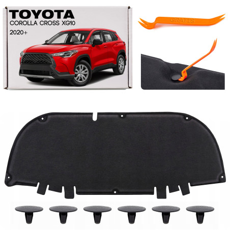 TOYOTA COROLLA CROSS XG10 2020+ PANNELLO FONOASSORBENTE COFANO 53341-0A040 (Cod. AP-2304-92512_A4x4)