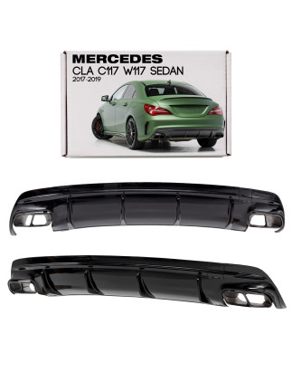 MERCEDES CLA C117 W117 2017-2019 AMG berlina RESTYLING DIFFUSORE POSTERIORE (Cod. AP-0955-90494_A4x4