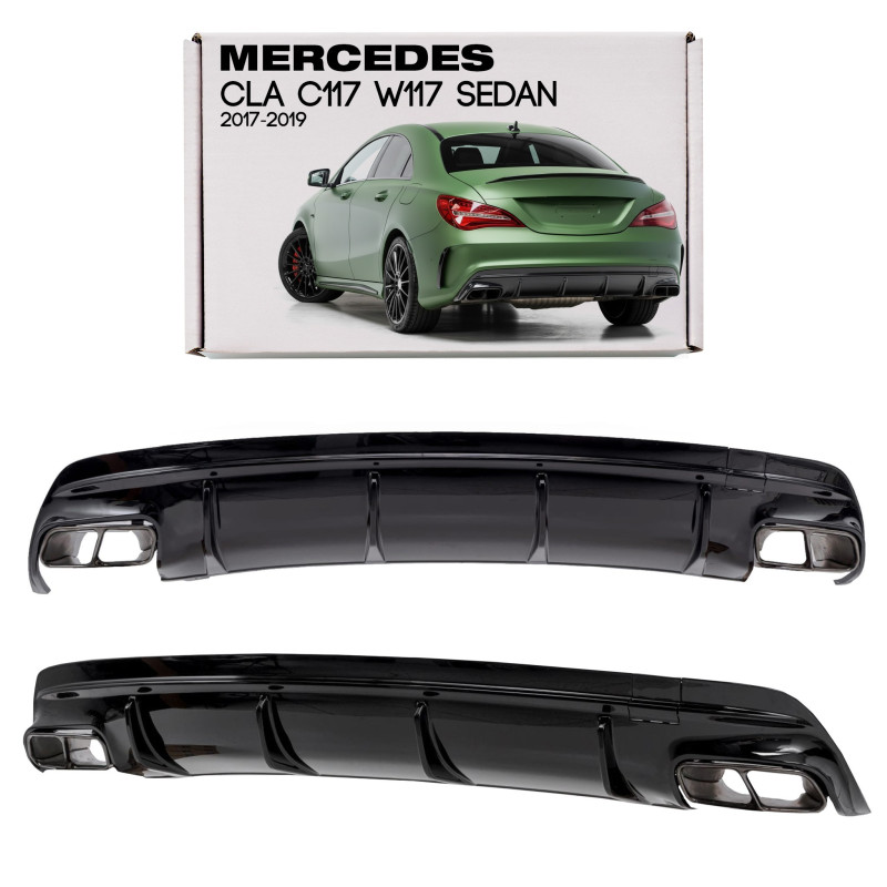 MERCEDES CLA C117 W117 2017-2019 AMG berlina RESTYLING DIFFUSORE POSTERIORE (Cod. AP-0955-90494_A4x4