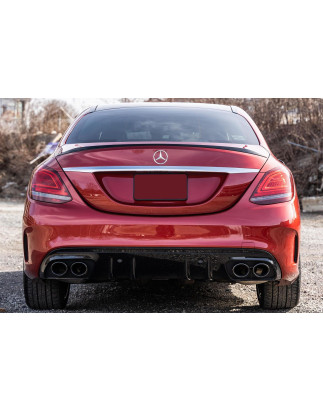 MERCEDES C-CLASS W205 2014-2021 DIFFUSORE POSTERIORE CON PDC KIT ESTETICO PER AMG C43 (Cod. AP-8A1D-