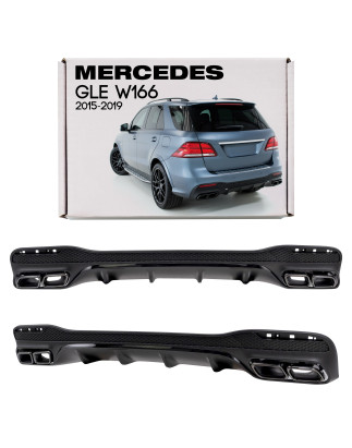 MERCEDES GLE W166 2015-2019 DIFFUSORE POSTERIORE KIT ESTETICO PER AMG GLE63 (Cod. AP-EDA6-30106_A4x4