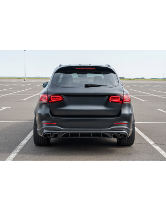 MERCEDES GLC X253 2019-2022 RESTYLING DIFFUSORE POSTERIORE CON PDC KIT ESTETICO PER AMG GLC63 (Cod. 