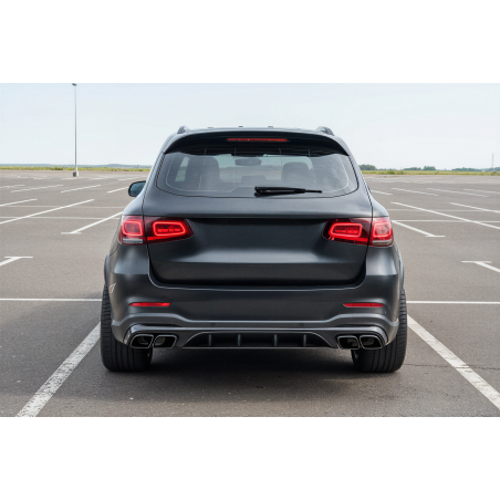 MERCEDES GLC X253 2019-2022 RESTYLING DIFFUSORE POSTERIORE CON PDC KIT ESTETICO PER AMG GLC63 (Cod. 