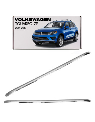 VOLKSWAGEN TOUAREG II 7P 2014-2018 RESTYLING CROMATA MODANATURA ANTERIORE PARAURTI CENTRALE SUPERIOR
