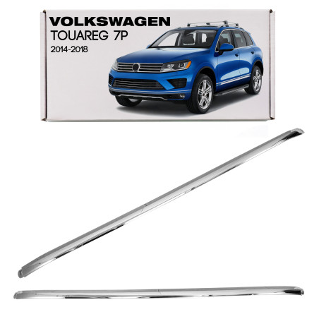 VOLKSWAGEN TOUAREG II 7P 2014-2018 RESTYLING CROMATA MODANATURA ANTERIORE PARAURTI CENTRALE SUPERIOR