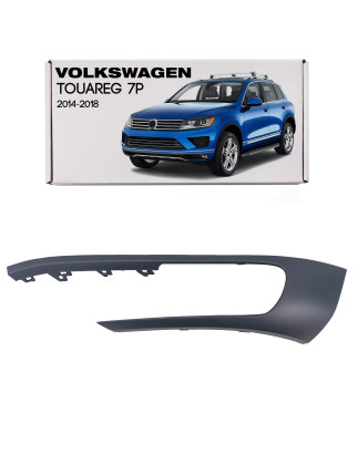 VOLKSWAGEN TOUAREG II 7P 2014-2018 RESTYLING CORNICE ANTERIORE FARI FENDINEBBIA SINISTRA 7P6807489H