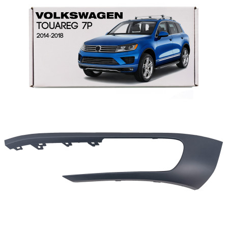 VOLKSWAGEN TOUAREG II 7P 2014-2018 RESTYLING CORNICE ANTERIORE FARI FENDINEBBIA SINISTRA 7P6807489H