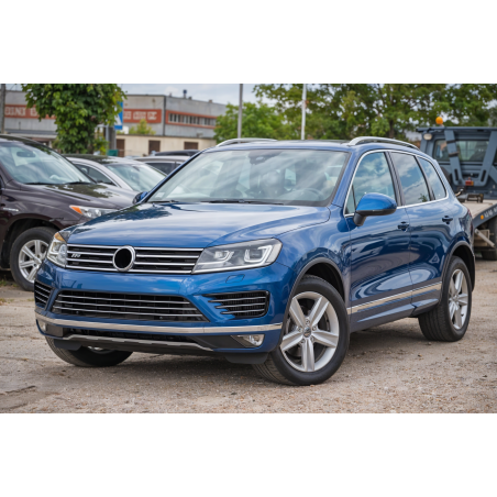 VOLKSWAGEN TOUAREG II 7P 2014-2018 RESTYLING CORNICE ANTERIORE FARI FENDINEBBIA SINISTRA 7P6807489H