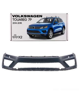VOLKSWAGEN TOUAREG II 7P 2014-2018 RESTYLING PARAURTI ANTERIORE SUPERIORE PER LAVAFARI 7P6807221D (C