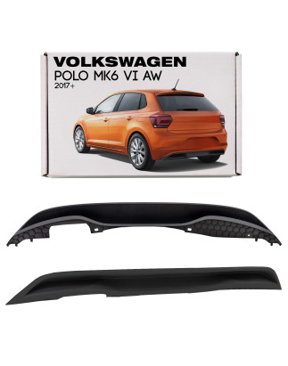 VOLKSWAGEN POLO MK6 VI AW 2017+ DIFFUSORE PARAURTI POSTERIORE (Cod. AP-36CC-230FA_A4x4)