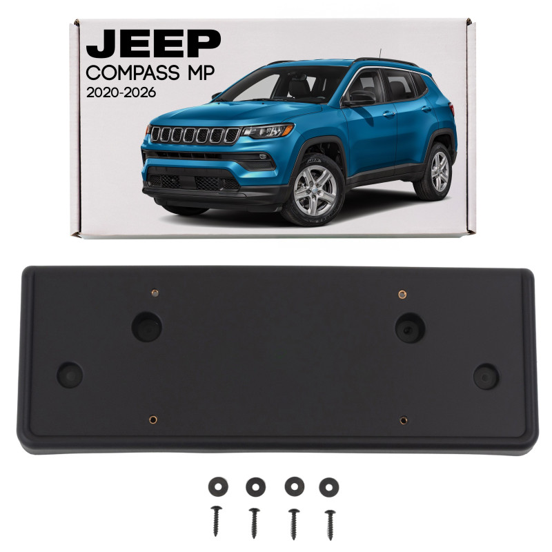 JEEP COMPASS II MP 2020-2026 RESTYLING SUPPORTO ANTERIORE TARGA (Cod. AP-20FE-83295_A4x4)