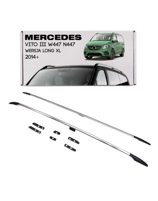 MERCEDES VITO III W447 N447 2014+ VERSIONE LONG XL BARRE LONGITUDINALI TETTO OEM A4478400300 (Cod. A