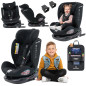 SEGGIOLINO AUTO GIREVOLE ALEXANDER 360° NERO 40-150 CM E-SIZE R129 + ISOFIX (Cod. AP-45E1-3748A_A4x