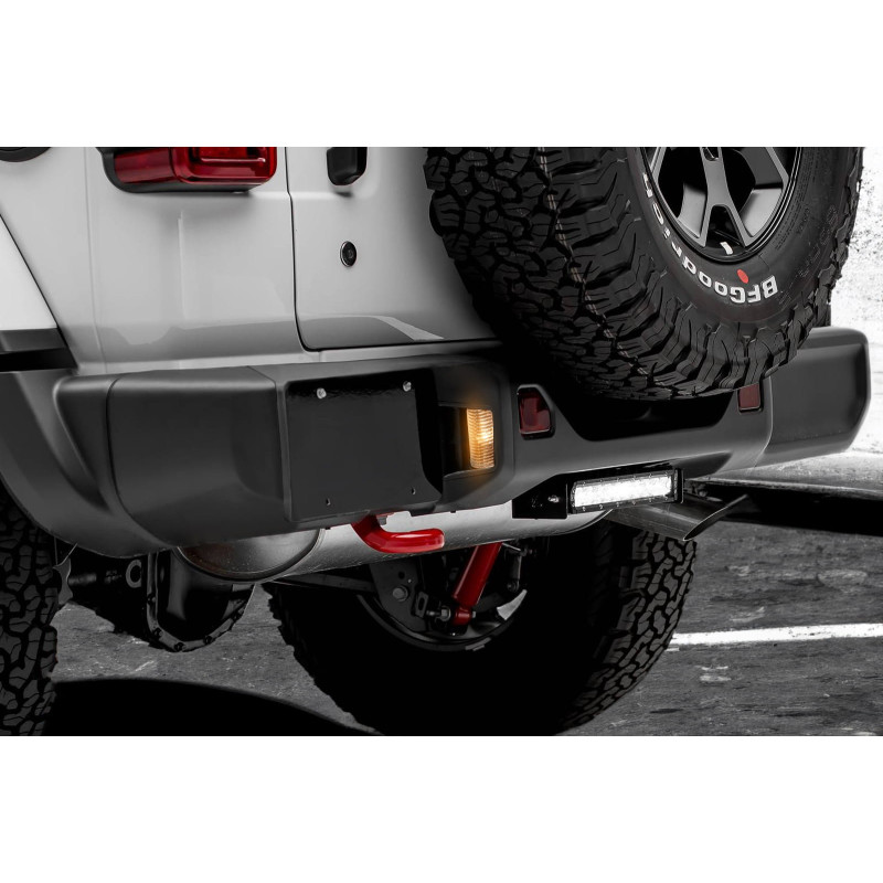 JEEP WRANGLER JL LUCE POSTERIORE TARGA PER PARAURTI RUBICON (Cod. AP-A7BF-98357_A4x4)
