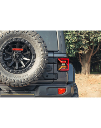 JEEP WRANGLER JL 2018+ FANALI POSTERIORI LED NERI FUME VERSIONE EUROPEA (Cod. AP-0DF7-138CC_A4x4)