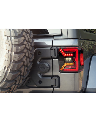 JEEP WRANGLER JL 2018+ FANALI POSTERIORI LED NERI VERSIONE EUROPEA (Cod. AP-83FC-295CD_A4x4)