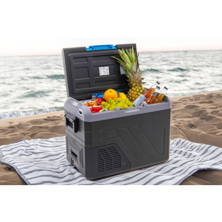 COMPRESSORE DA VIAGGIO PORTATILE FRIGO-CONGELATORE IK-15-35L 35L PER -20°C 12-24V DISPLAY + GRATIS 