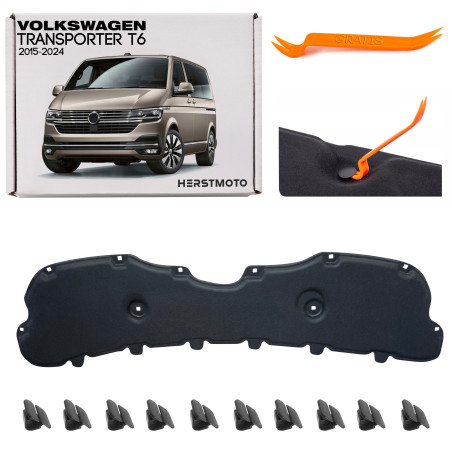 VOLKSWAGEN TRANSPORTER VI T6 2015-2024 PANNELLO FONOASSORBENTE COFANO 7E0863831B (Cod. AP-7BB6-91846
