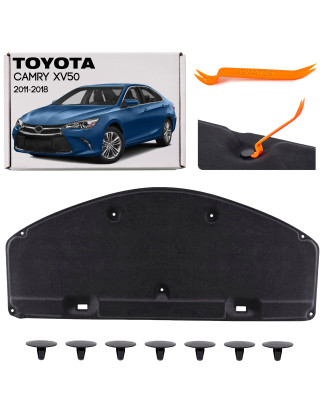 TOYOTA CAMRY VII XV50 2011-2018 PANNELLO FONOASSORBENTE COFANO KIT CON CLIP 5334106210 (Cod. AP-20AA