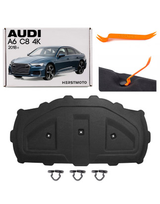 AUDI A6 C8 4K 2018+ PANNELLO FONOASSORBENTE COFANO CON CLIP 4K0863825A (Cod. AP-1AE9-179AC_A4x4)