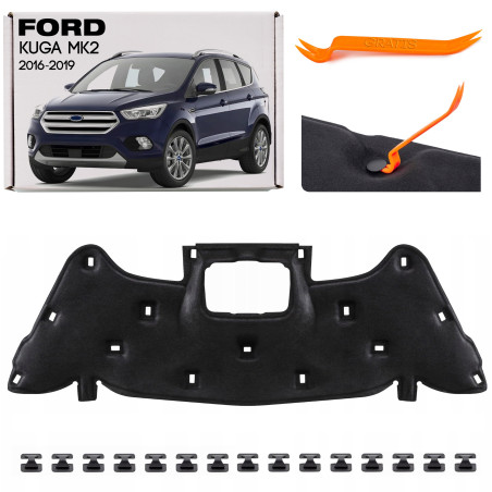 FORD KUGA MK2 II 2016-2019 RESTYLING PANNELLO FONOASSORBENTE COFANO GV44S16746AC + CLIP (Cod. AP-E00