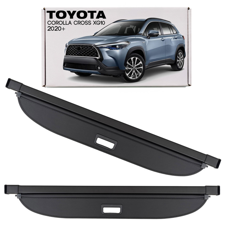 TOYOTA COROLLA CROSS XG10 2020+ CAPPELLIERA COPRIBAGAGLI NERA PT9121622002 (Cod. AP-02F0-443AA_A4x4)